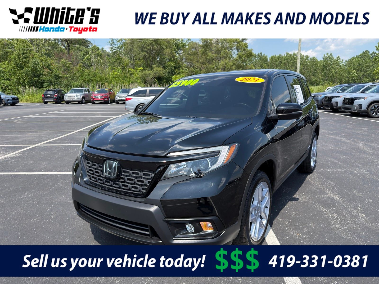 Black 2021 Honda Passport SUV / Crossover All-Wheel Drive 9-Speed Automatic