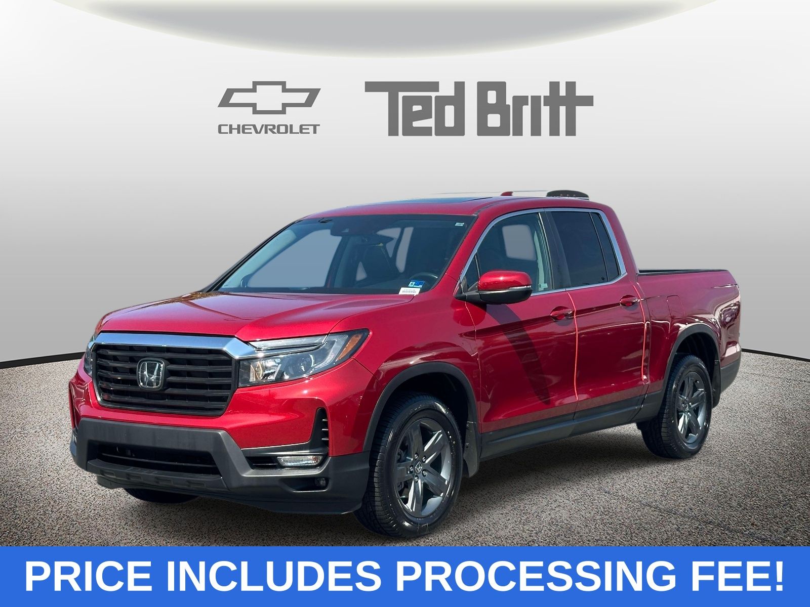 Radiant Red Metallic II 2023 Honda Ridgeline Pickup Truck All-Wheel Drive 9-Speed Automatic