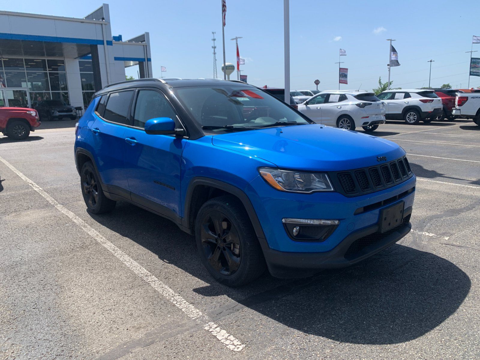 Laser Blue 2020 Jeep Compass SUV / Crossover Four-Wheel Drive 9-Speed Automatic