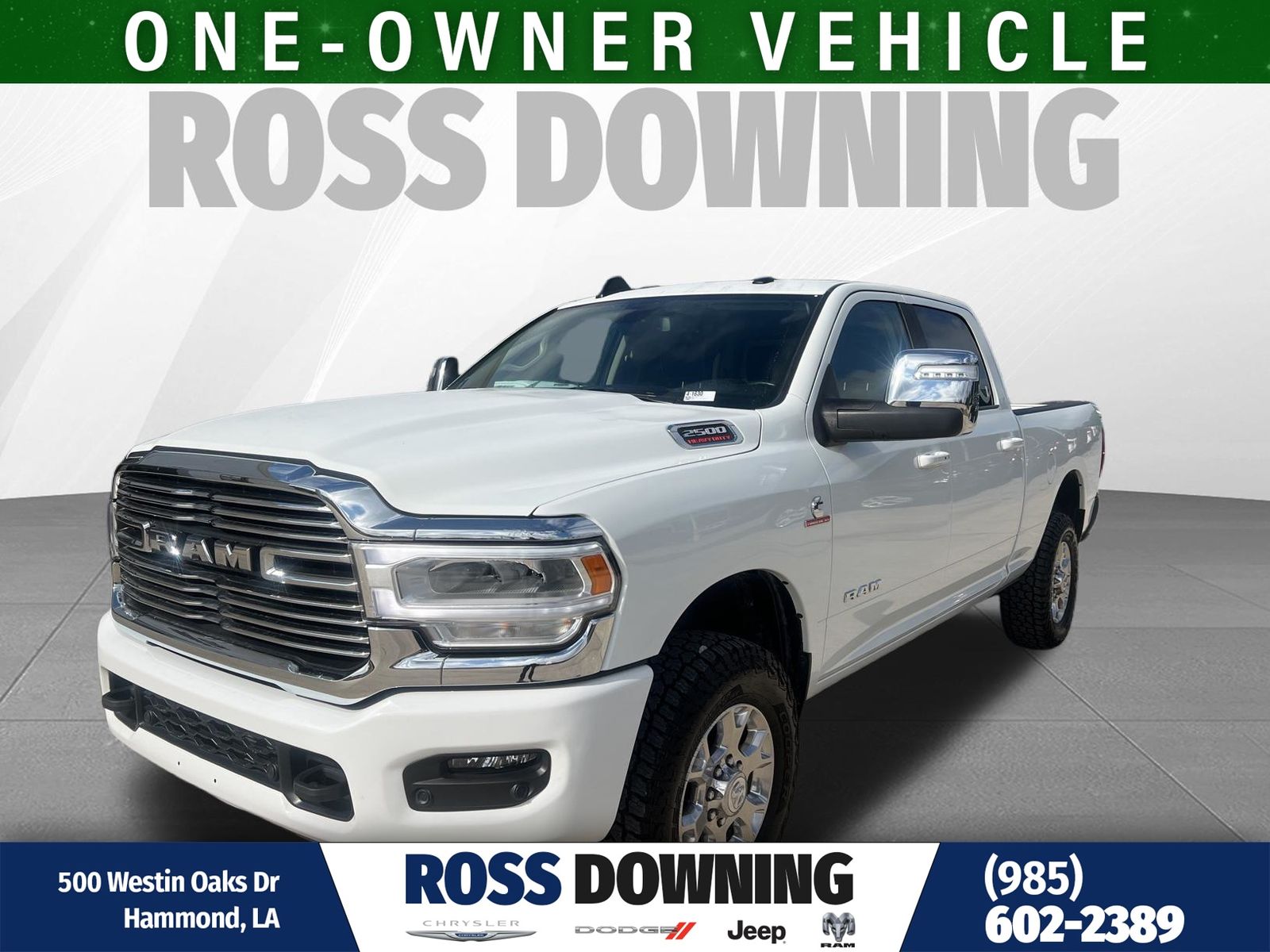 Bright White Clearcoat 2025 RAM 3500 Pickup Truck Four-Wheel Drive 8-Speed Automatic