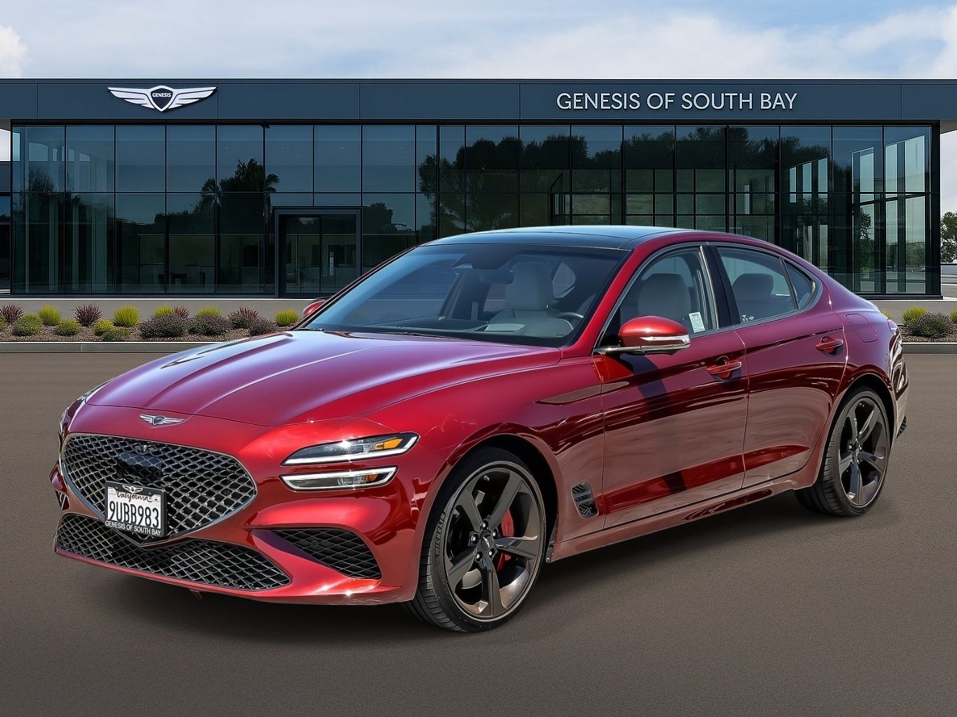 Cavendish Red 2026 Genesis G70 3.3T Sport Prestige RWD Sedan Rear-Wheel Drive 8-Speed Automatic