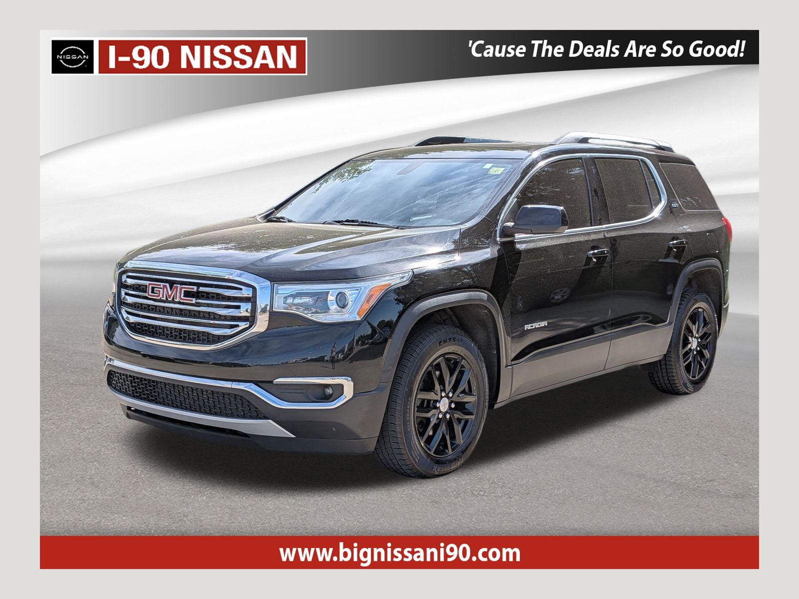 Black (Ebony Twilight Metallic) 2017 GMC Acadia SLT-1 AWD SUV / Crossover Four-Wheel Drive 6-Speed Automatic