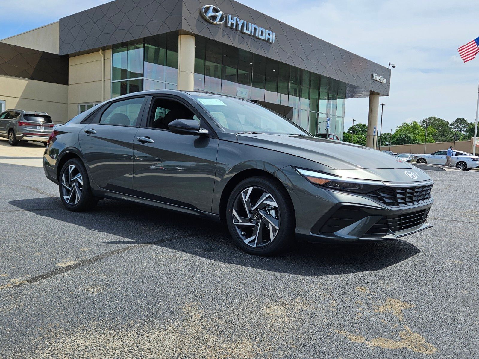 Amazon Gray 2025 Hyundai Elantra Hybrid SEL Sport FWD Sedan Front-Wheel Drive 6-Speed Dual Clutch