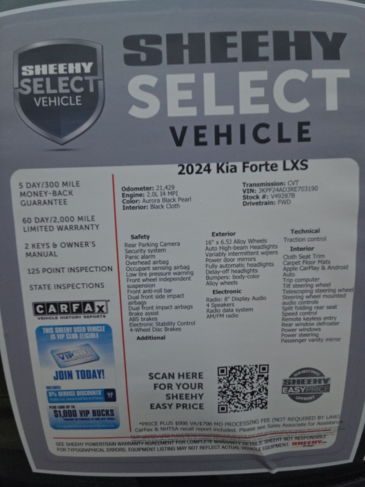 Used 2024 Black Kia LXS image 28