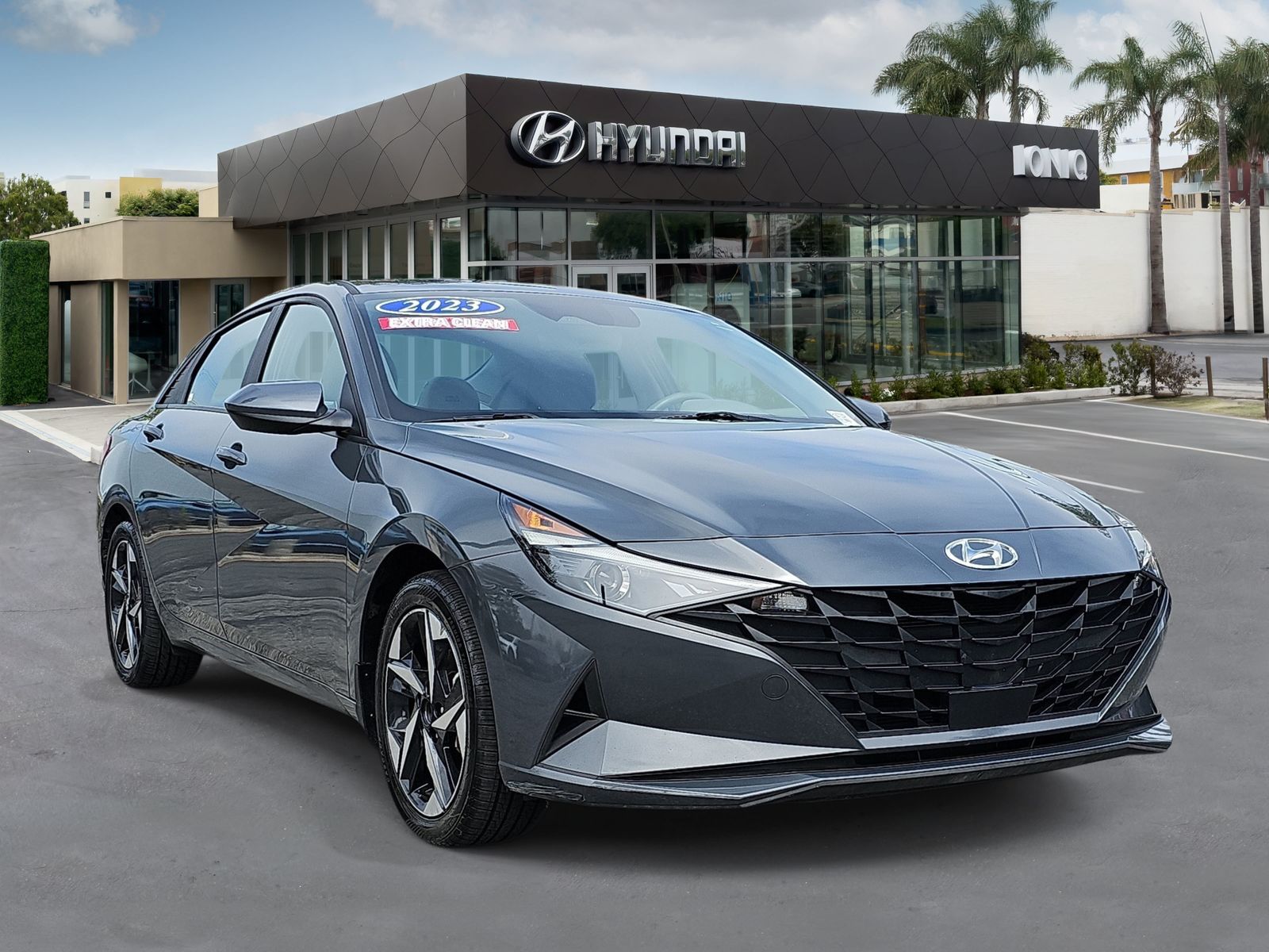 Ecotronic Gray 2023 Hyundai Elantra Sedan Front-Wheel Drive Continuously Variable Transmission