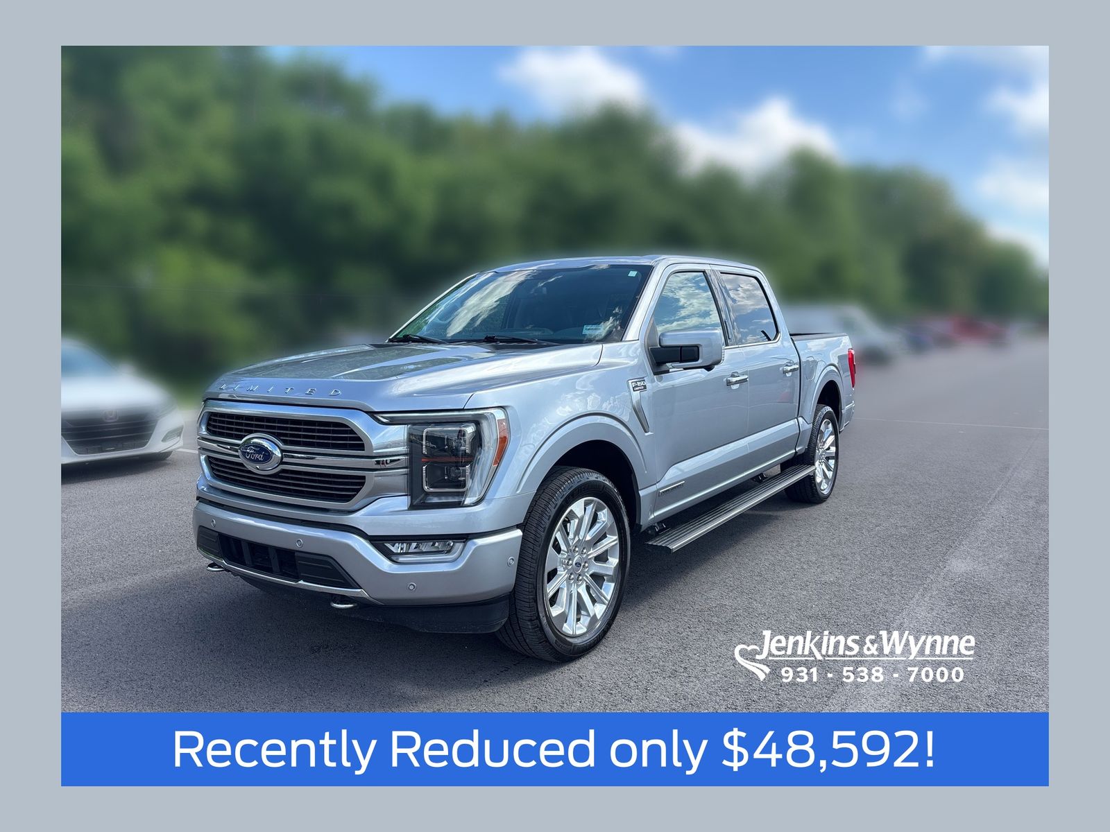 Iconic Silver Metallic 2023 Ford F-150 Limited SuperCrew 4WD Pickup Truck Four-Wheel Drive Automatic