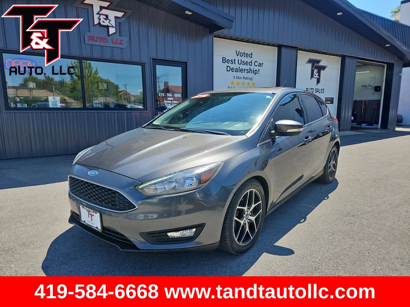 Gray (Magnetic) 2018 Ford Focus Hatchback Front-Wheel Drive 6-Speed Automatic