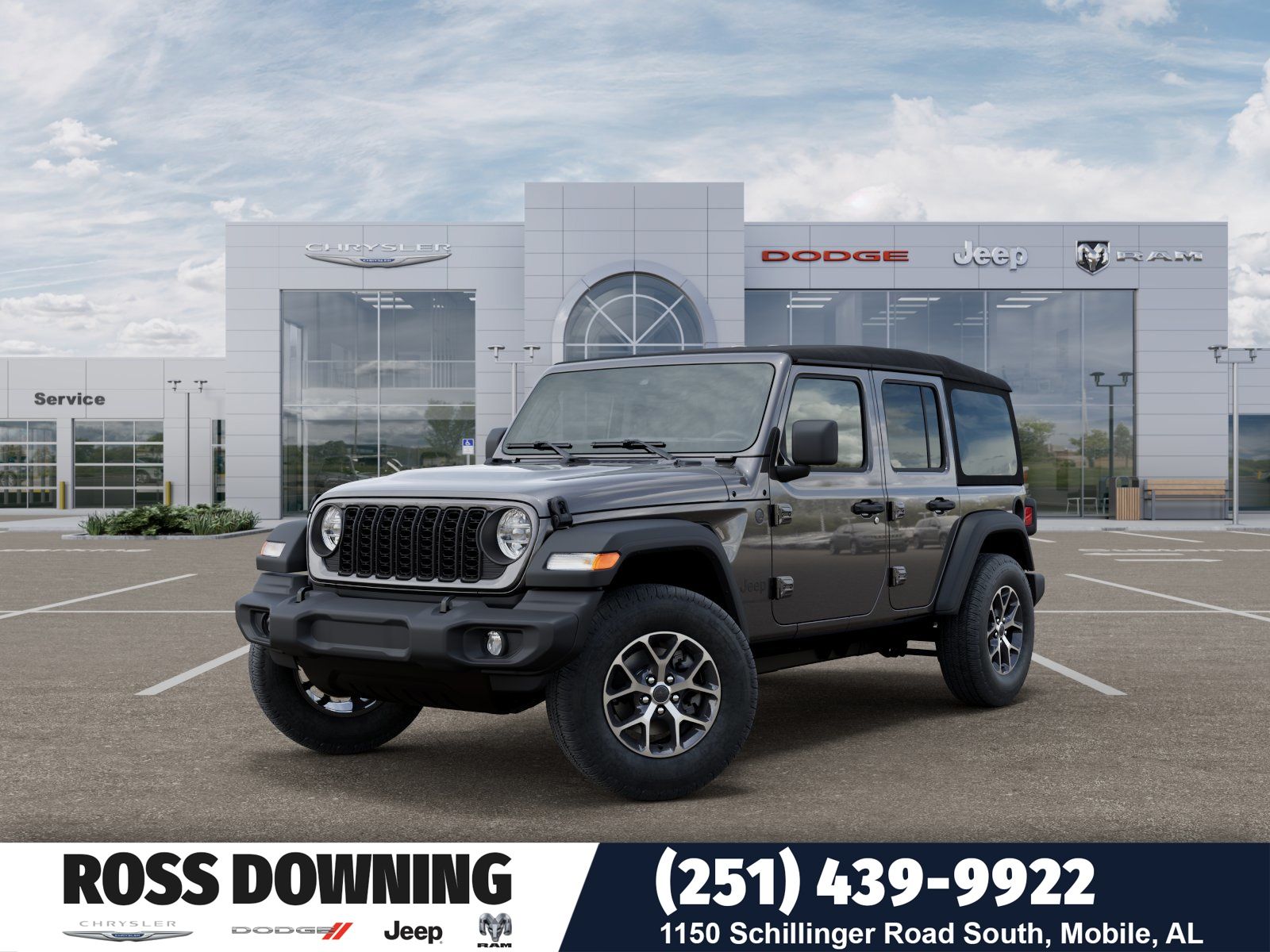Gray (Granite Crystal Metallic Clearcoat) 2026 Jeep Wrangler SUV / Crossover Four-Wheel Drive 8-Speed Automatic
