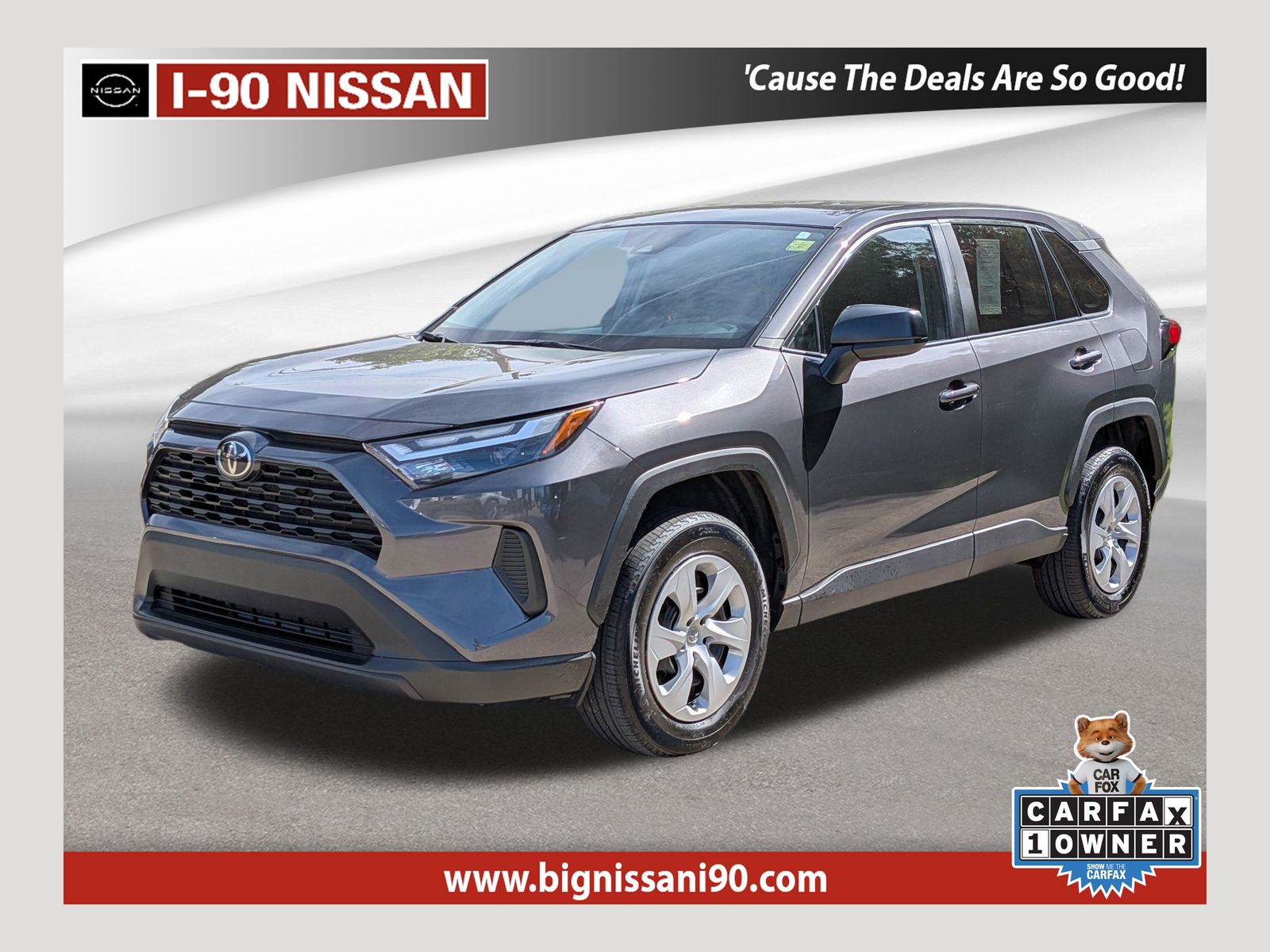 Magnetic Gray Metallic 2024 Toyota RAV4 LE AWD SUV / Crossover All-Wheel Drive 8-Speed Automatic
