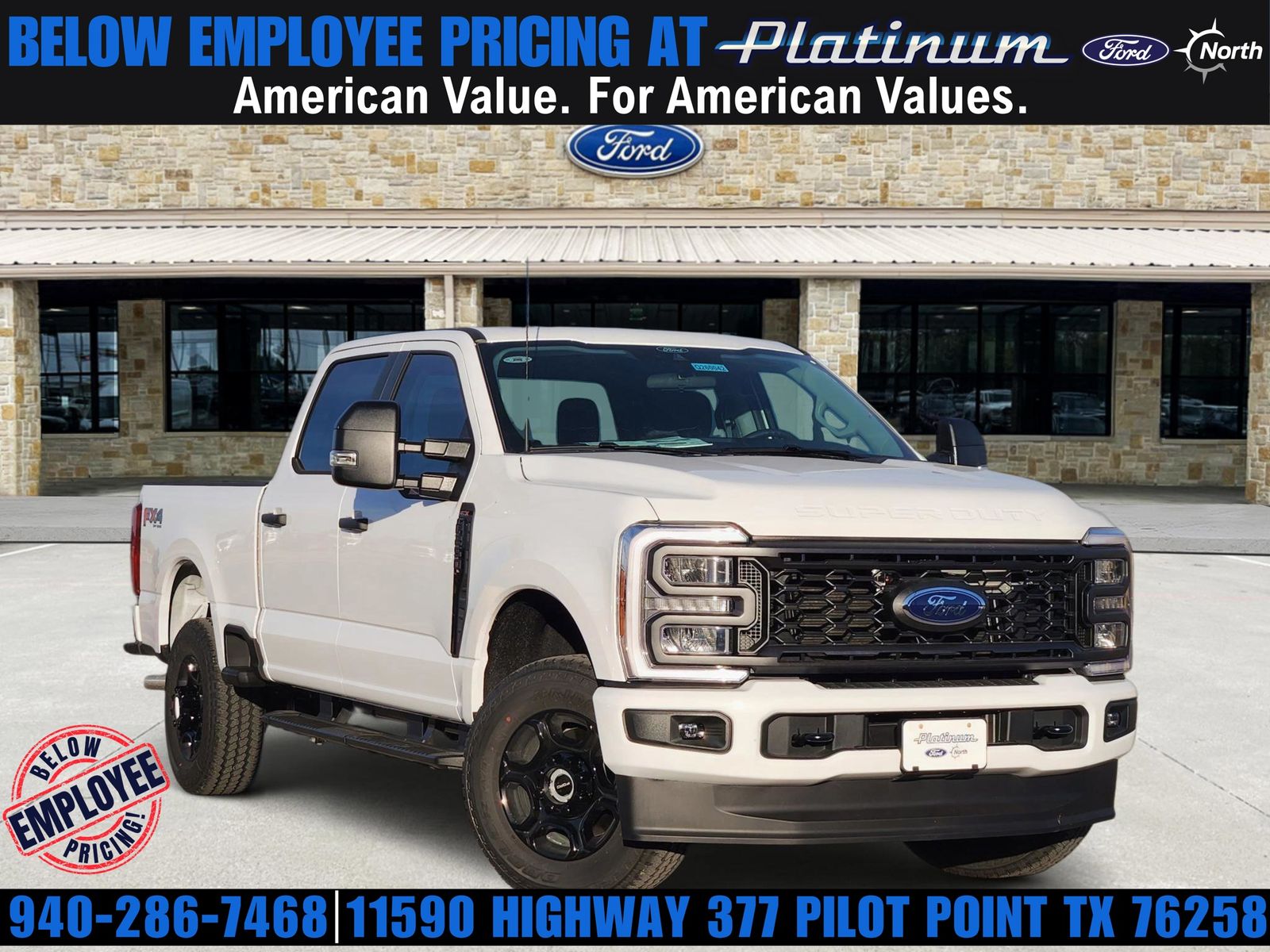 Oxford White 2026 Ford F-250 Super Duty XL Crew Cab 4WD Pickup Truck Four-Wheel Drive Automatic