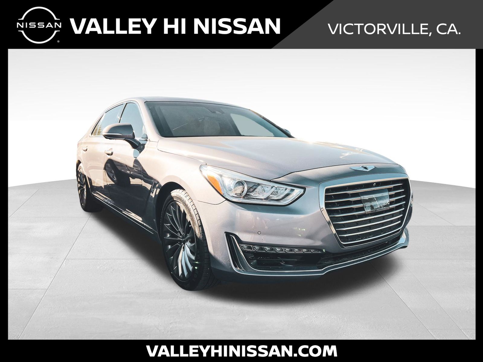 Gray 2018 Genesis G90 Sedan Rear-Wheel Drive 8-Speed Automatic