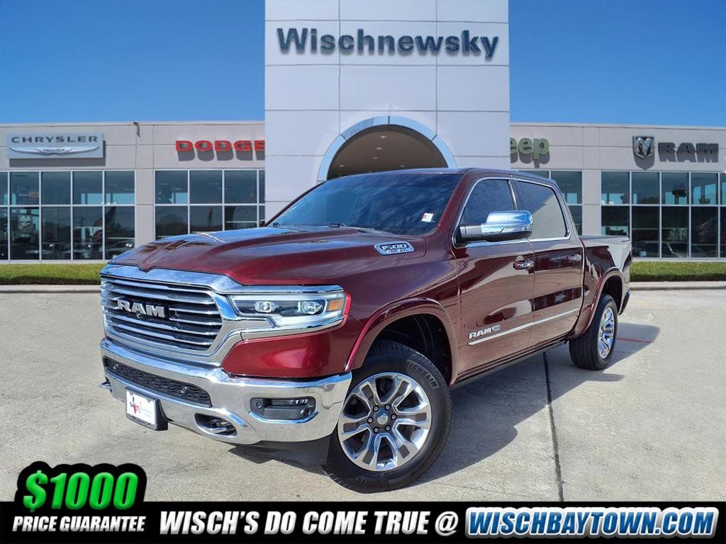 Delmonico Red Pearlcoat 2019 RAM 1500 Laramie Longhorn Crew Cab RWD Pickup Truck 4X2 8-Speed Automatic