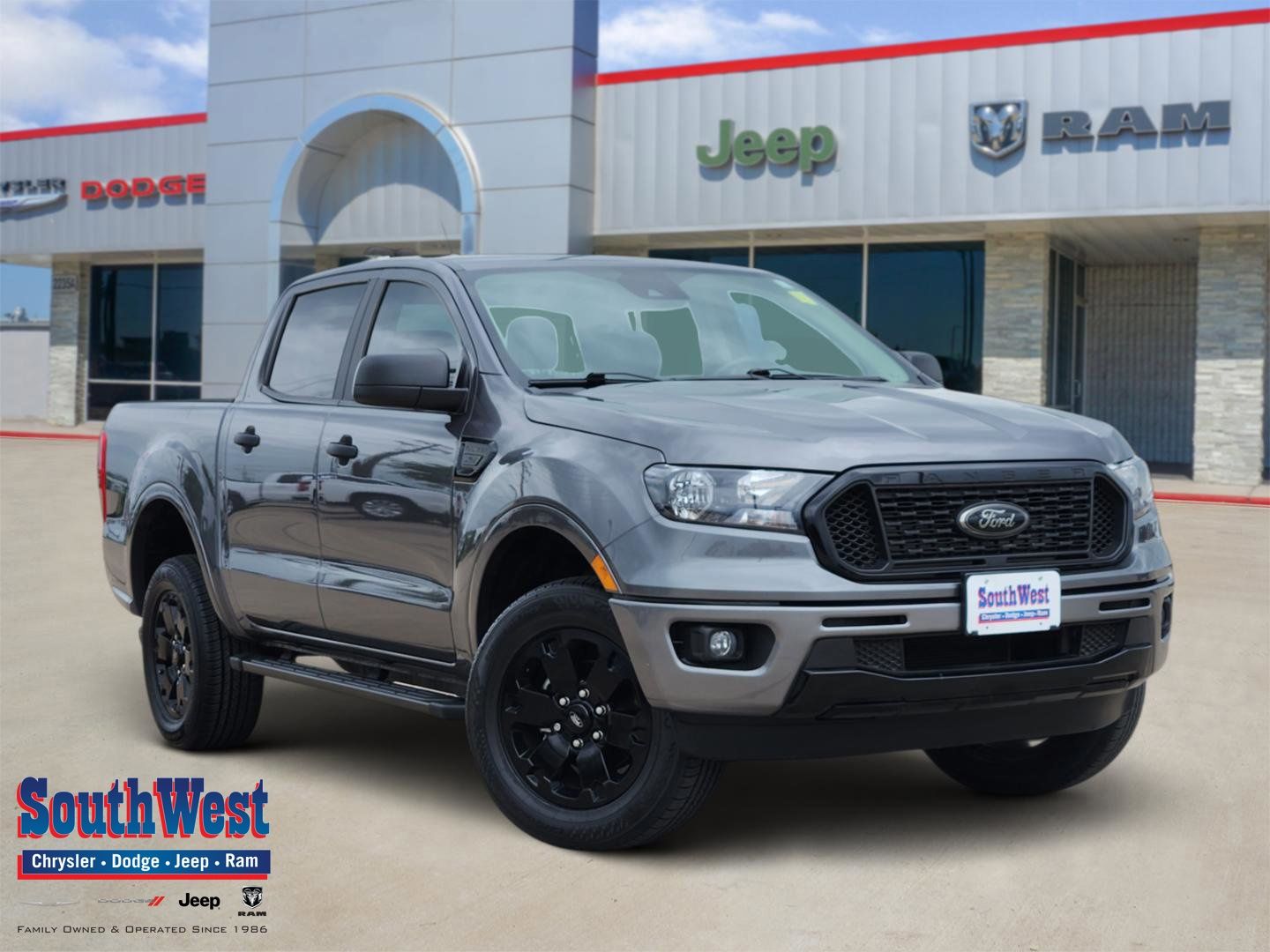 Gray Metallic 2023 Ford Ranger XLT SuperCrew RWD Pickup Truck 4X2 Automatic