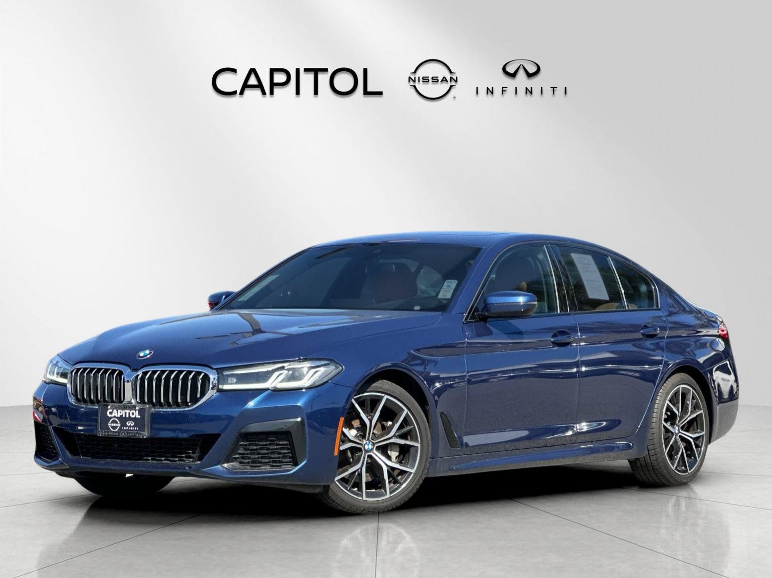 Phytonic Blue Metallic 2023 BMW 5 Series Sedan Rear-Wheel Drive 8-Speed Automatic