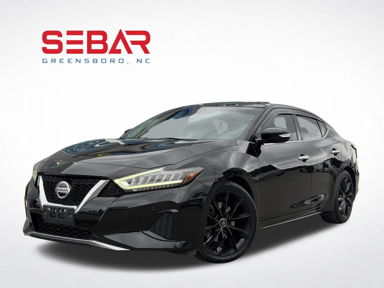 Super Black 2019 Nissan Maxima Sedan Front-Wheel Drive Continuously Variable Transmission