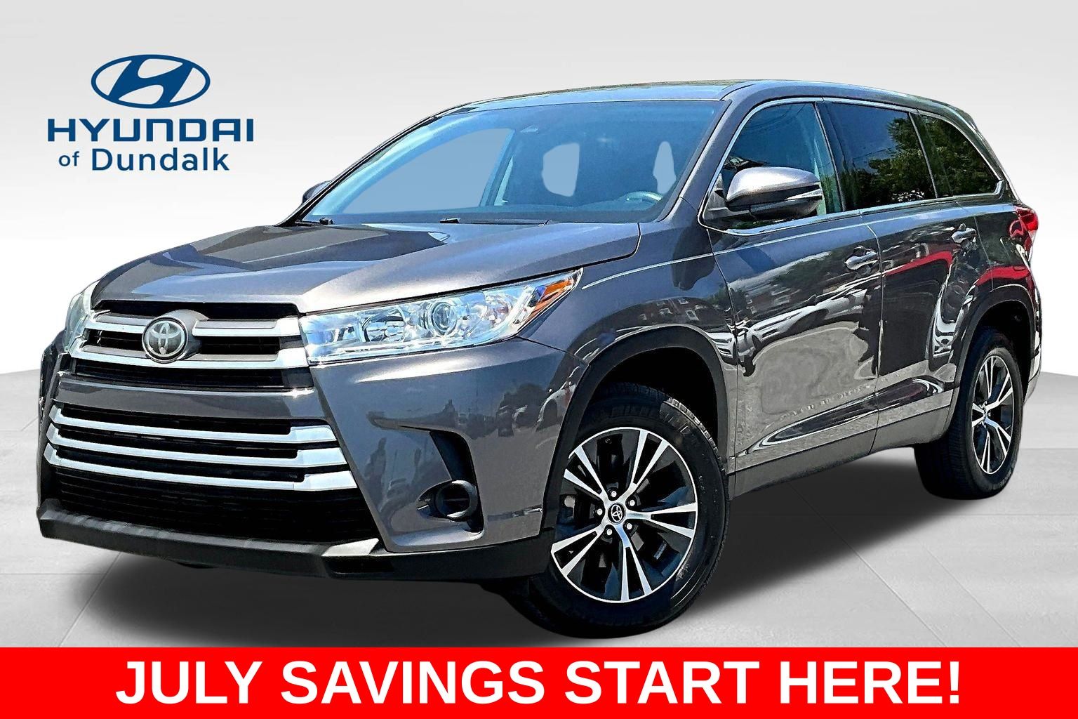 Predawn Gray Mica 2019 Toyota Highlander SUV / Crossover Front-Wheel Drive 6-Speed Automatic