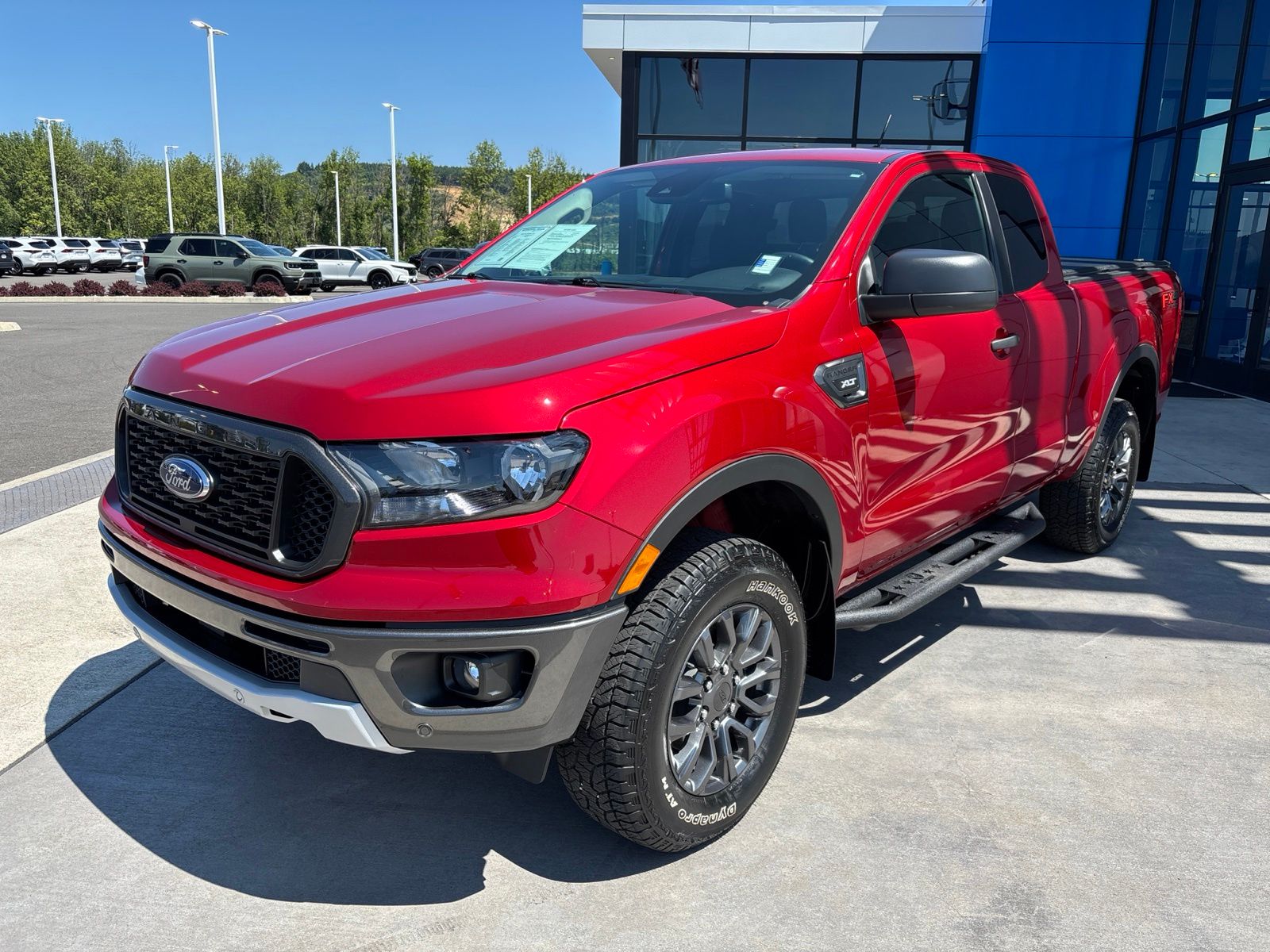 Red Metallic 2021 Ford Ranger Pickup Truck Four-Wheel Drive Automatic