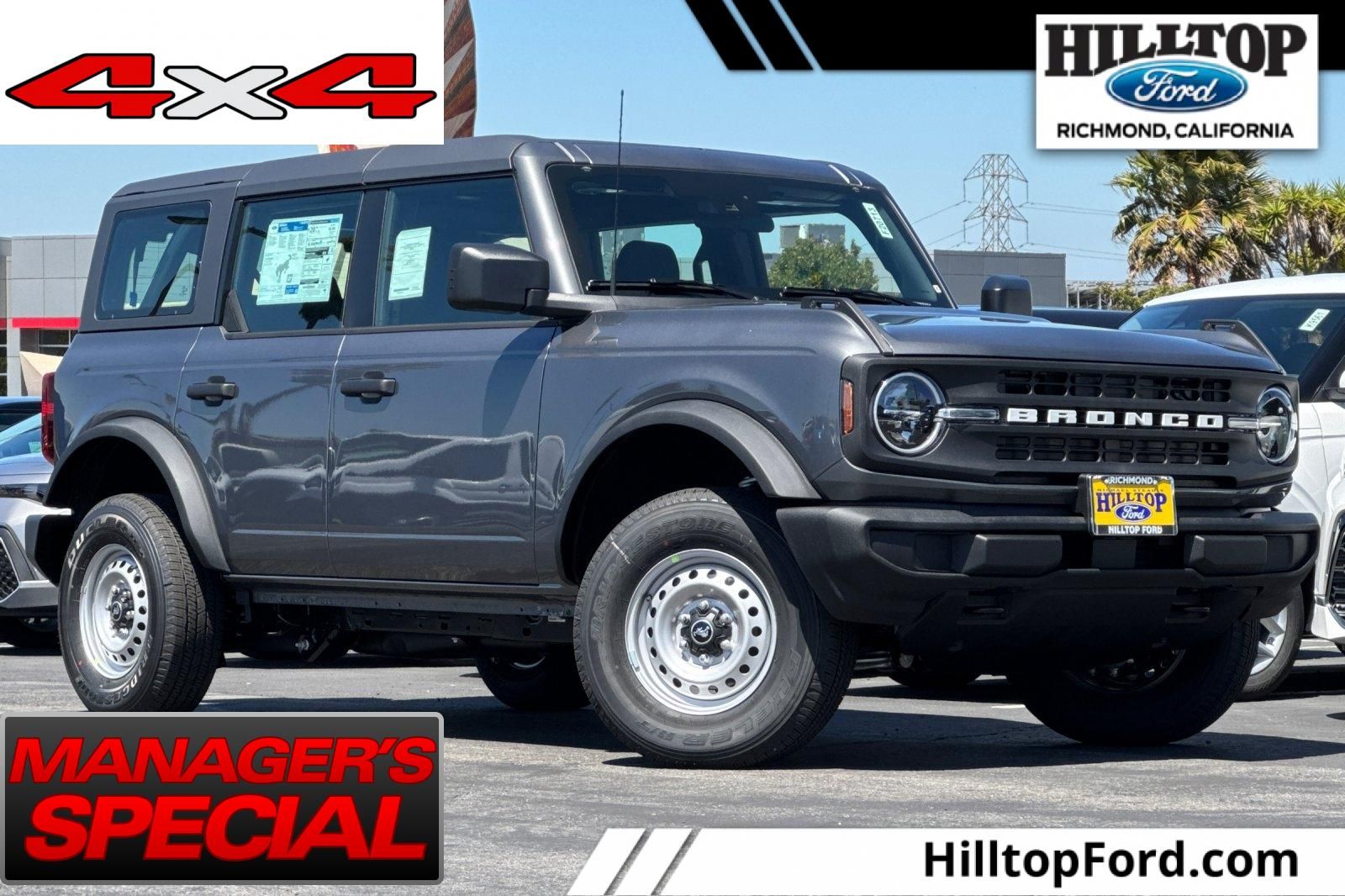 Gray Metallic 2025 Ford Bronco SUV / Crossover Four-Wheel Drive Automatic