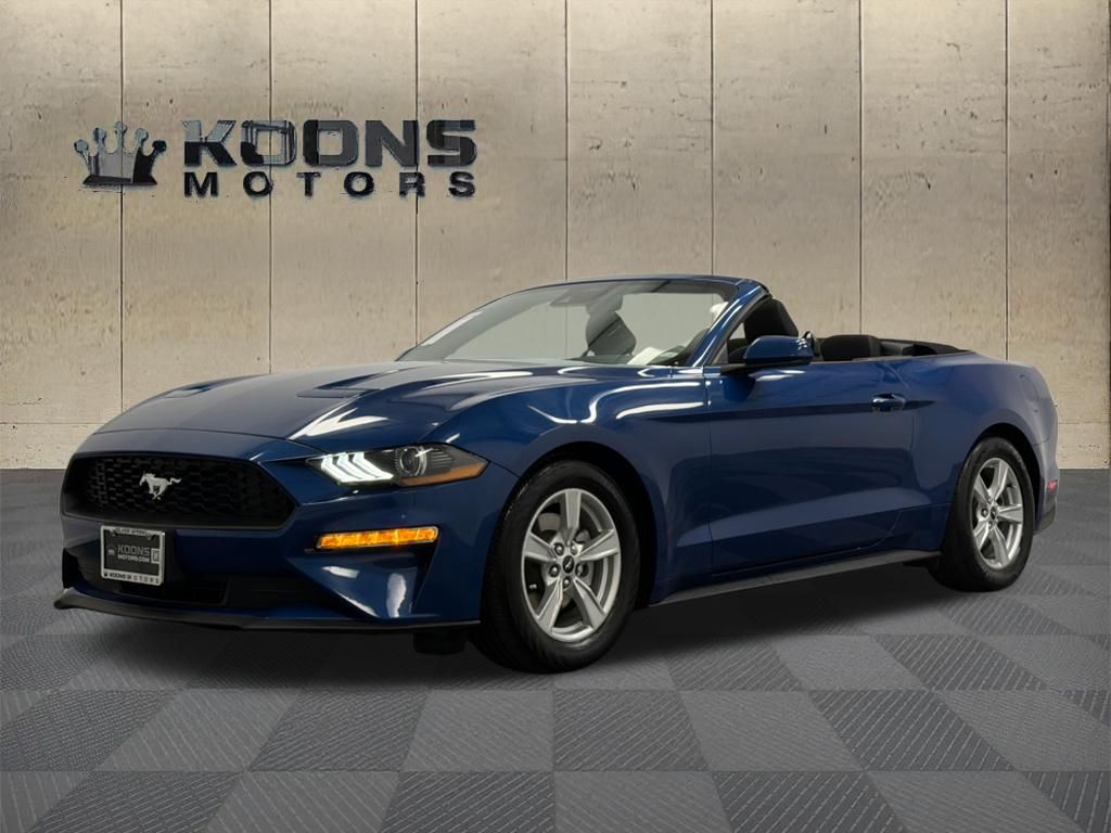Atlas Blue Metallic 2022 Ford Mustang Convertible Rear-Wheel Drive Automatic