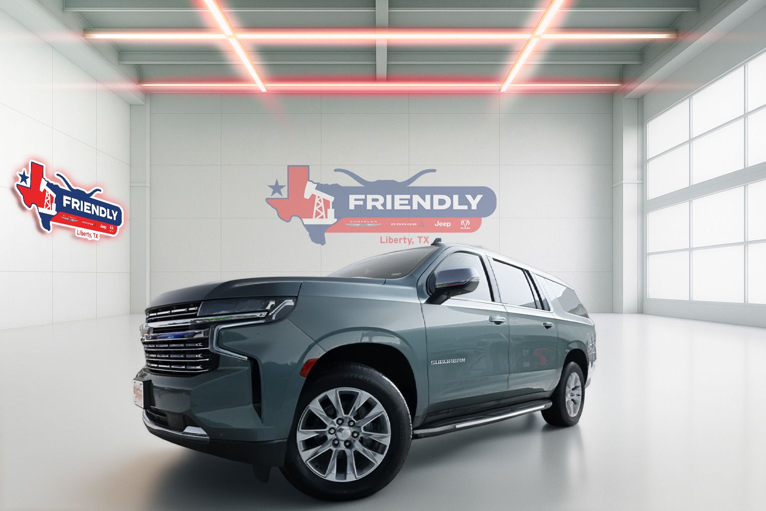 Silver Sage Metallic 2024 Chevrolet Suburban SUV / Crossover Four-Wheel Drive
