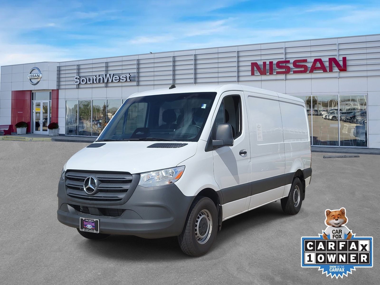White 2025 Mercedes-Benz Sprinter Cargo Van Rear-Wheel Drive 9-Speed Automatic