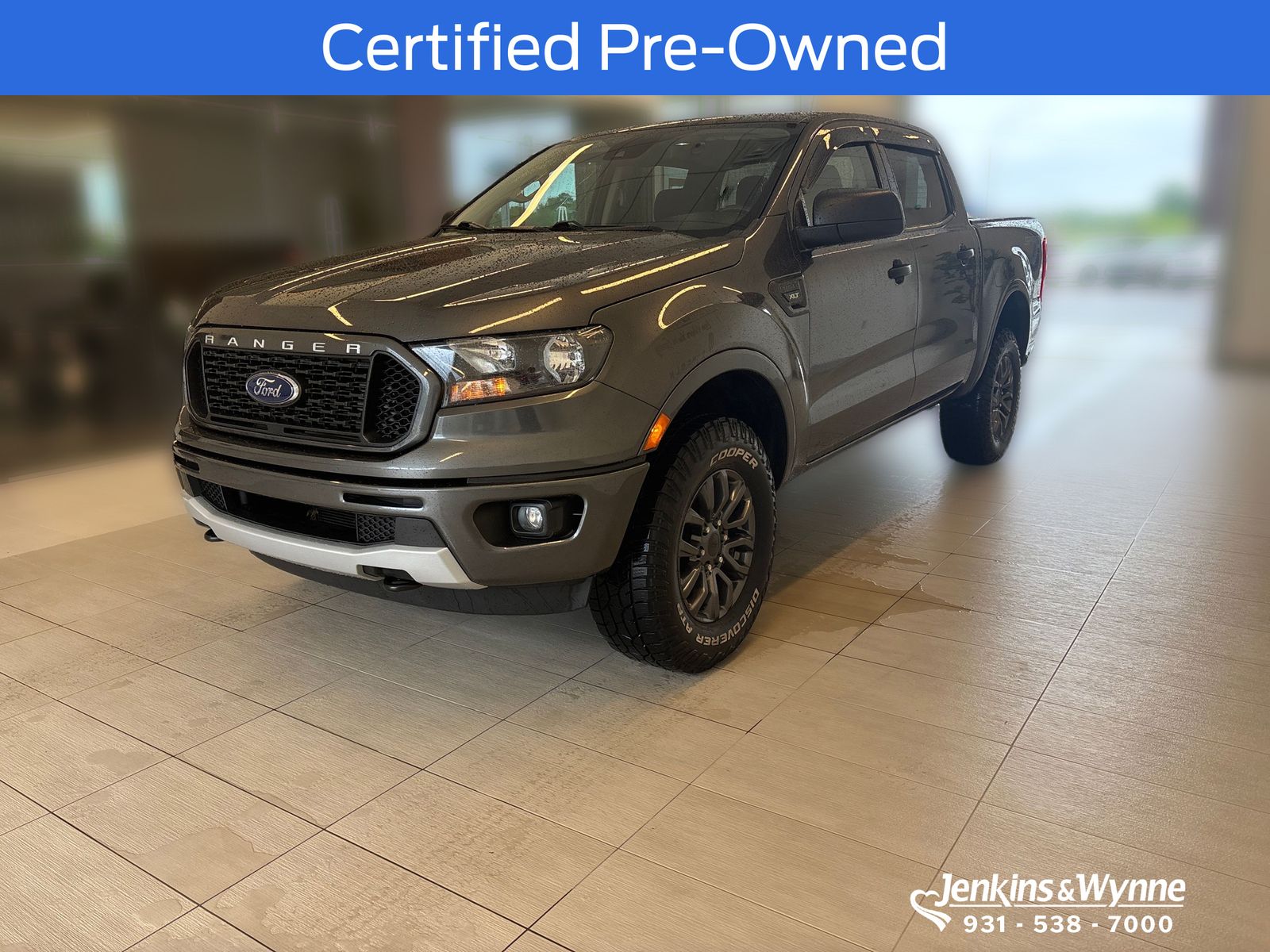 Gray (Magnetic Metallic) 2020 Ford Ranger XLT SuperCrew 4WD Pickup Truck Four-Wheel Drive Automatic