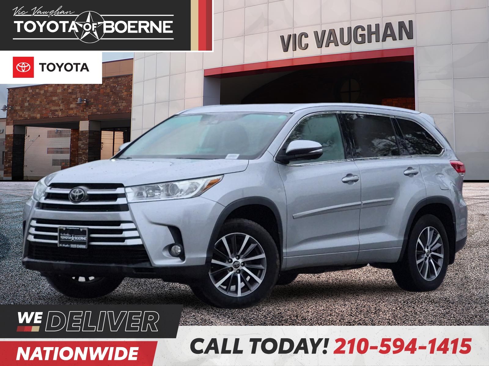 Celestial Silver Metallic 2018 Toyota Highlander SUV / Crossover All-Wheel Drive 8-Speed Automatic