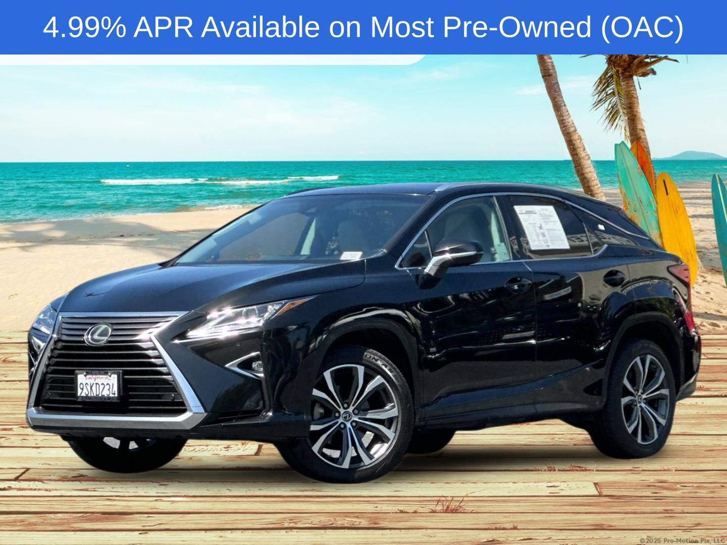 Black (Caviar) 2019 Lexus RX 350 AWD SUV / Crossover All-Wheel Drive 8-Speed Automatic