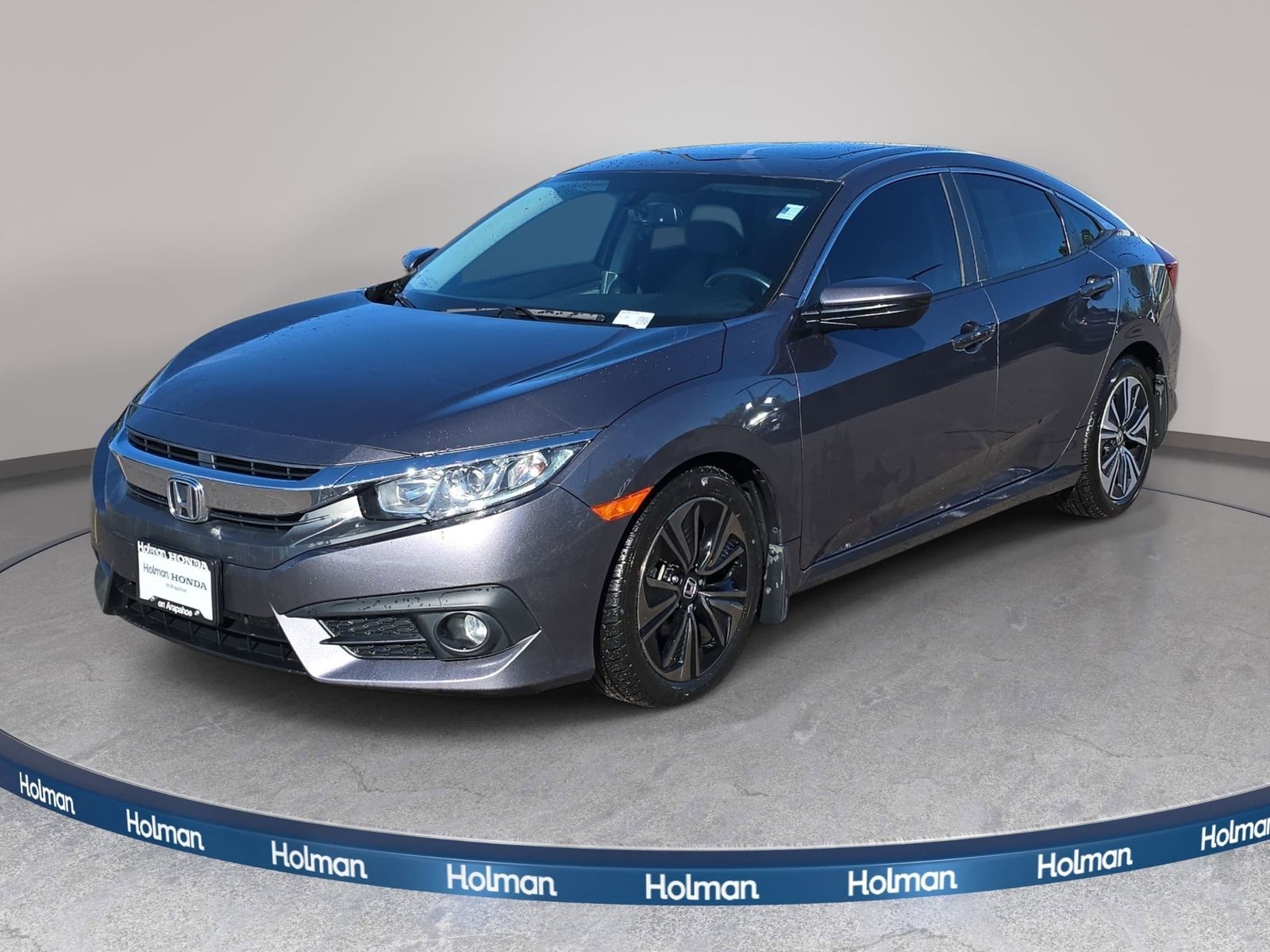 Lunar Silver Metallic 2017 Honda Civic EX-L Sedan Front-Wheel Drive Continuously Variable Transmission