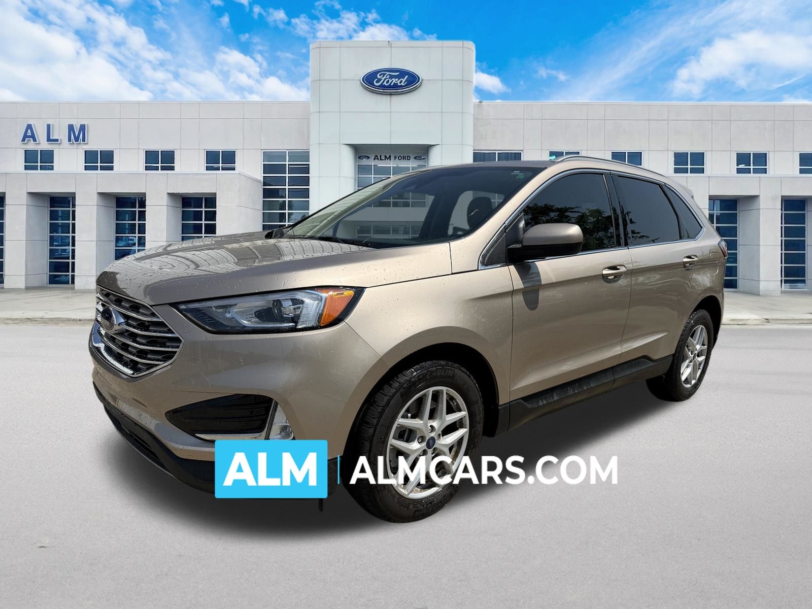Desert Gold Metallic 2021 Ford Edge SUV / Crossover Front-Wheel Drive 8-Speed Automatic