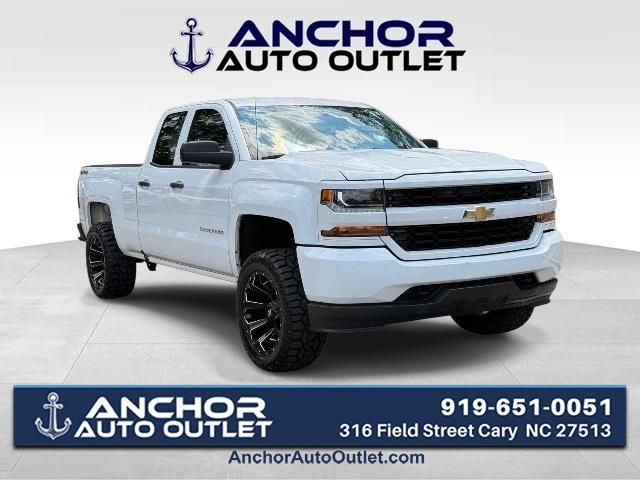 Summit White 2016 Chevrolet Silverado 1500 Custom Double Cab 4WD Pickup Truck Four-Wheel Drive 6-Speed Automatic Overdrive