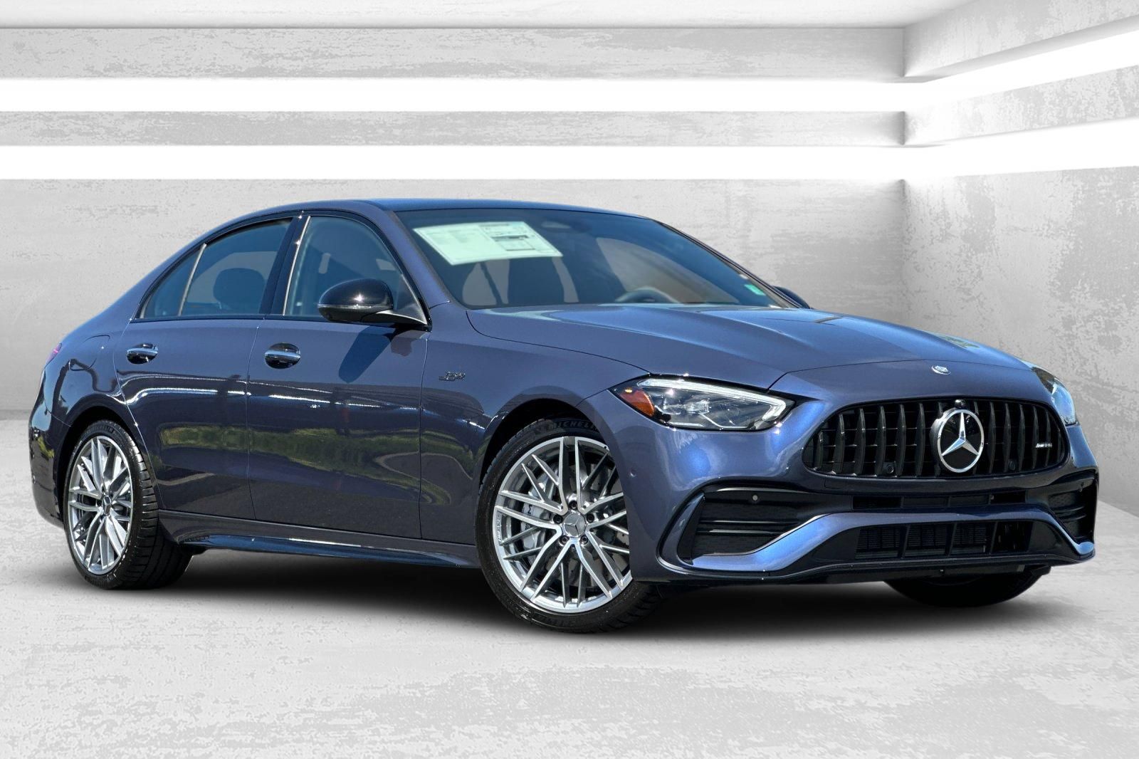 Twilight Blue Metallic 2026 Mercedes-Benz C-Class Sedan All-Wheel Drive 9-Speed Automatic