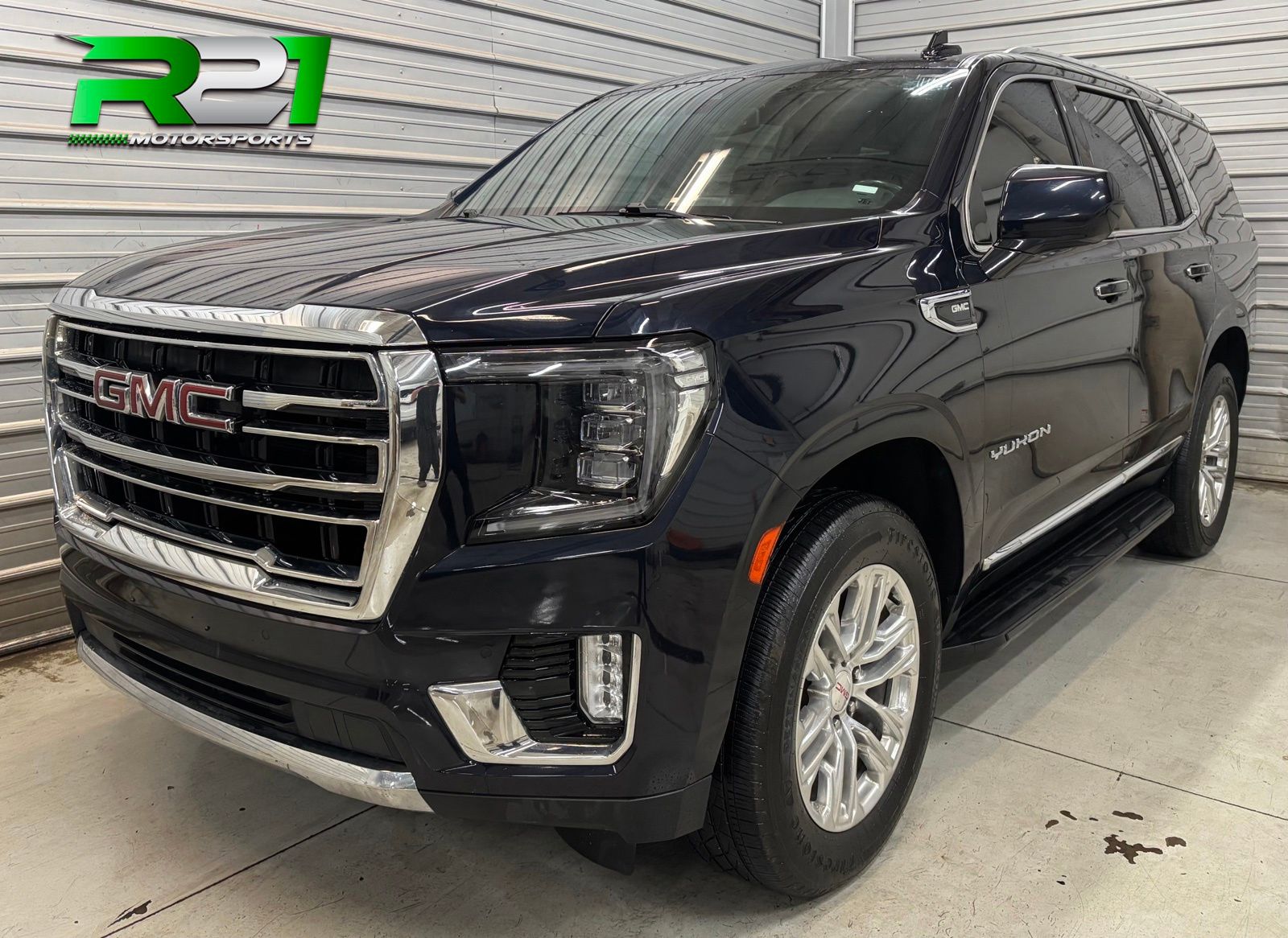 Midnight Blue Metallic 2021 GMC Yukon SUV / Crossover Four-Wheel Drive
