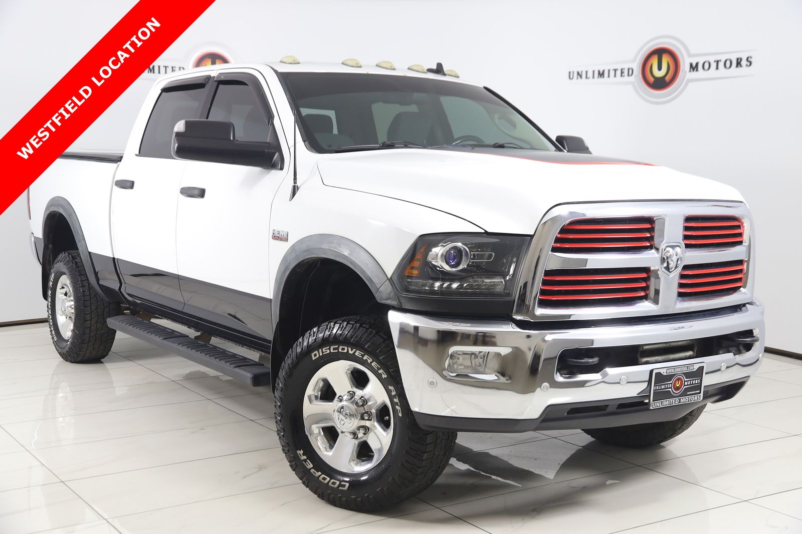 Bright White Clearcoat 2016 RAM 2500 Power Wagon Crew Cab 4WD Pickup Truck Four-Wheel Drive 6-Speed Automatic