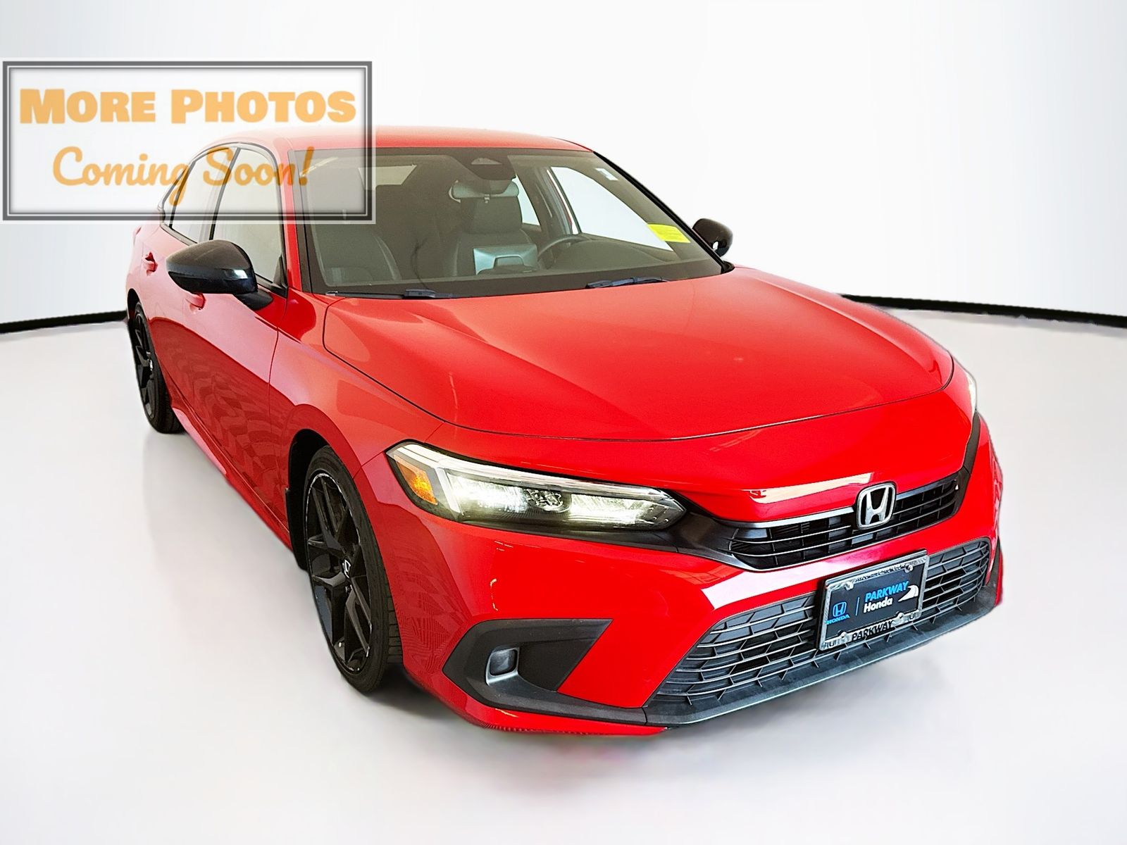 Rallye Red 2023 Honda Civic Sport FWD Sedan Front-Wheel Drive Continuously Variable Transmission