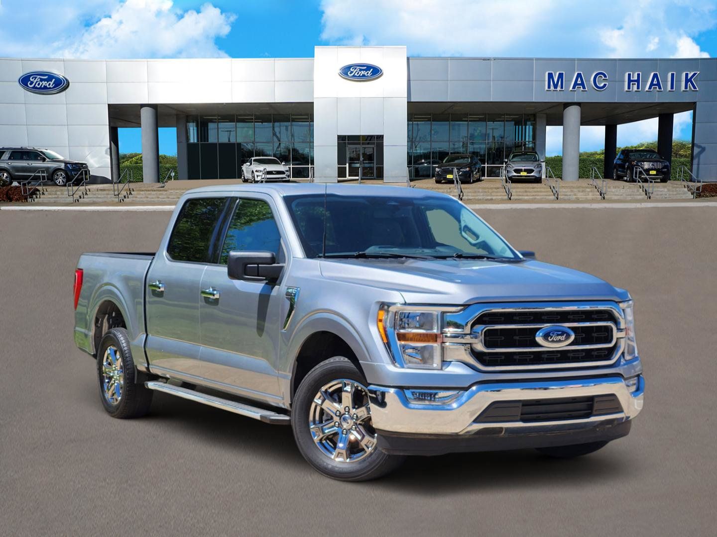 Silver Metallic 2022 Ford F-150 XLT SuperCrew RWD Pickup Truck 4X2 Automatic