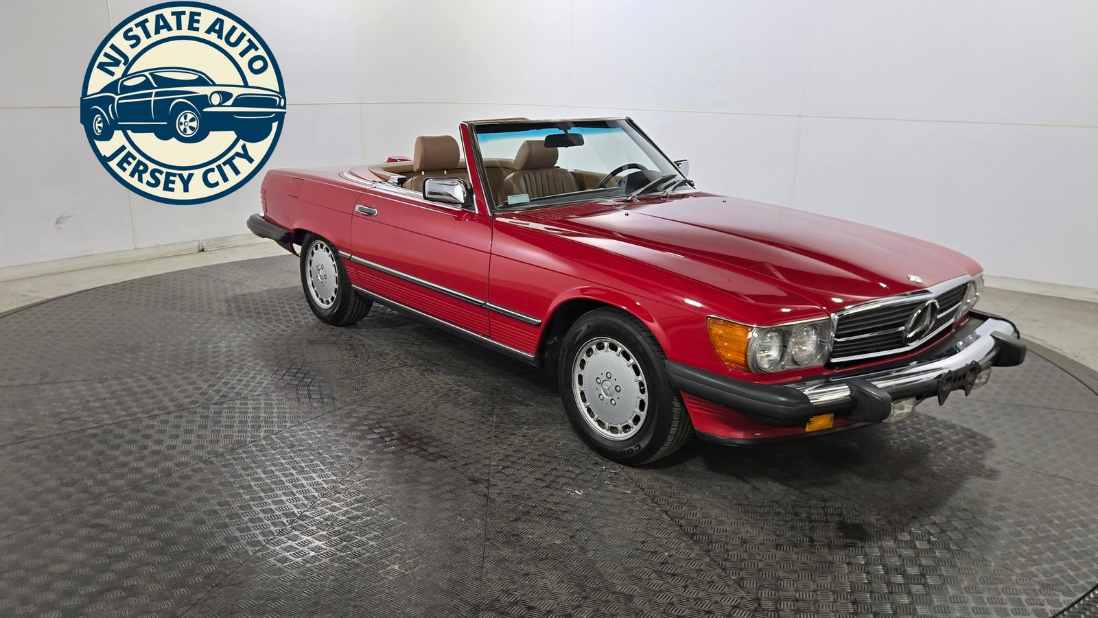 Red 1986 Mercedes-Benz SL-Class Convertible Rear-Wheel Drive 4-Speed Automatic