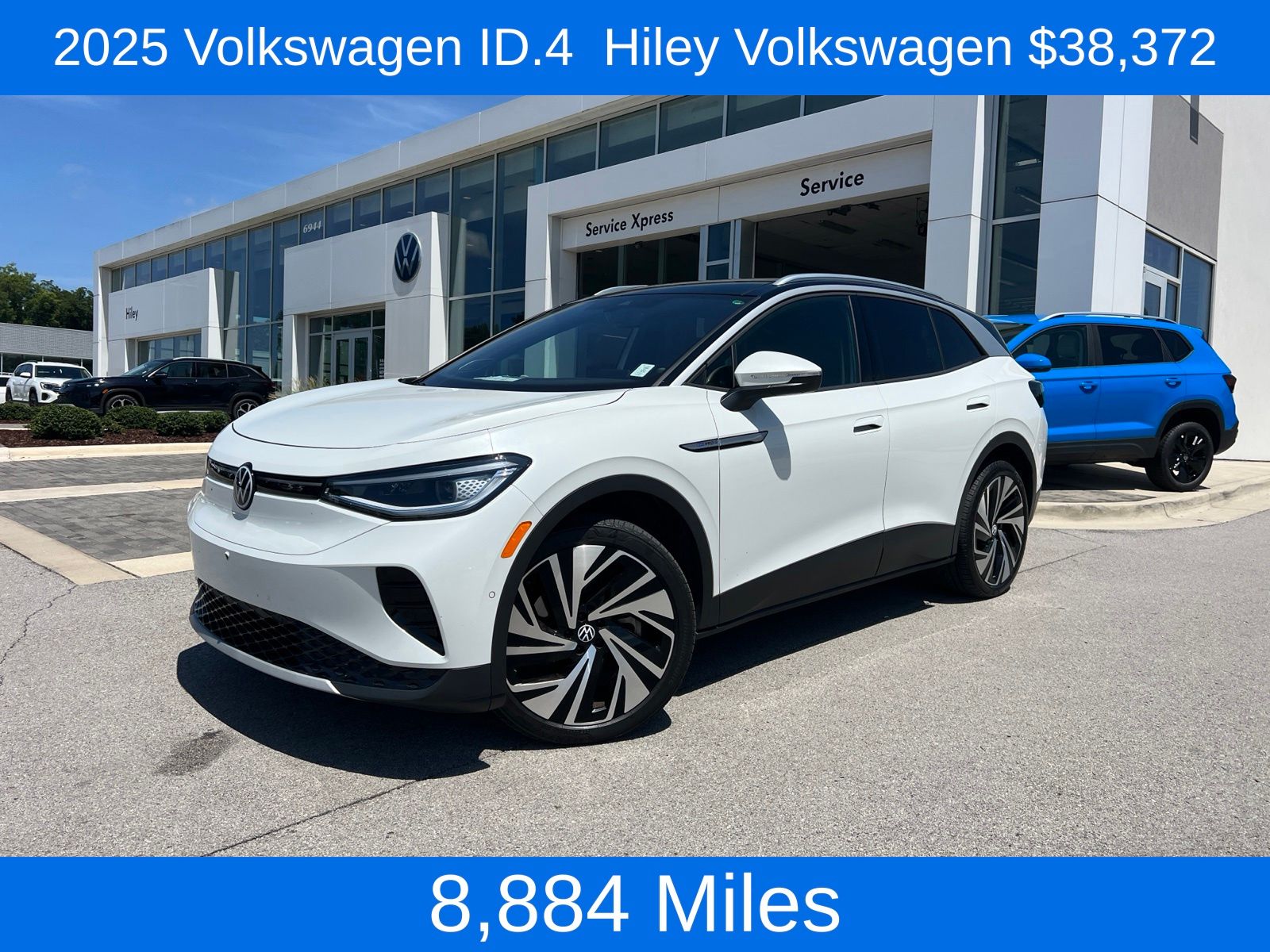 Opal White w/Black Roof 2025 Volkswagen ID.4 SUV / Crossover All-Wheel Drive Automatic