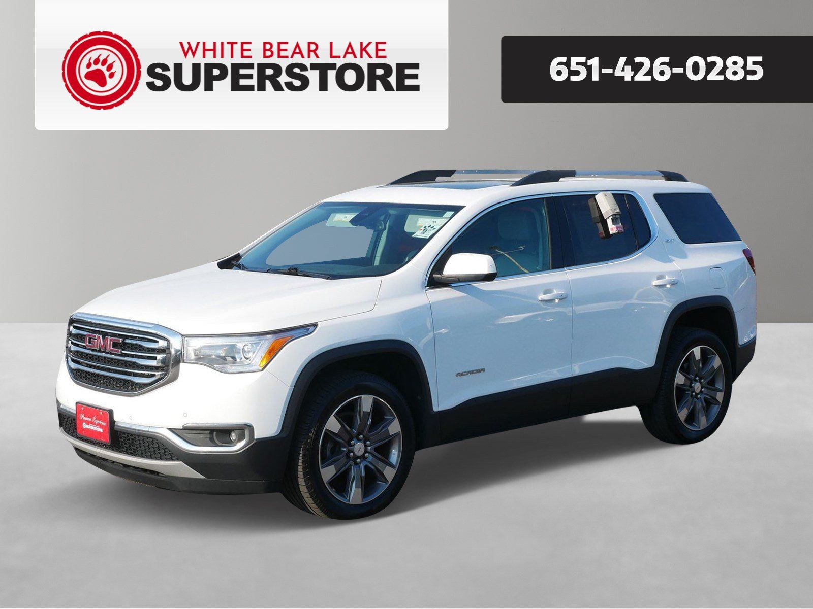 Summit White 2018 GMC Acadia SUV / Crossover Four-Wheel Drive 6-Speed Automatic