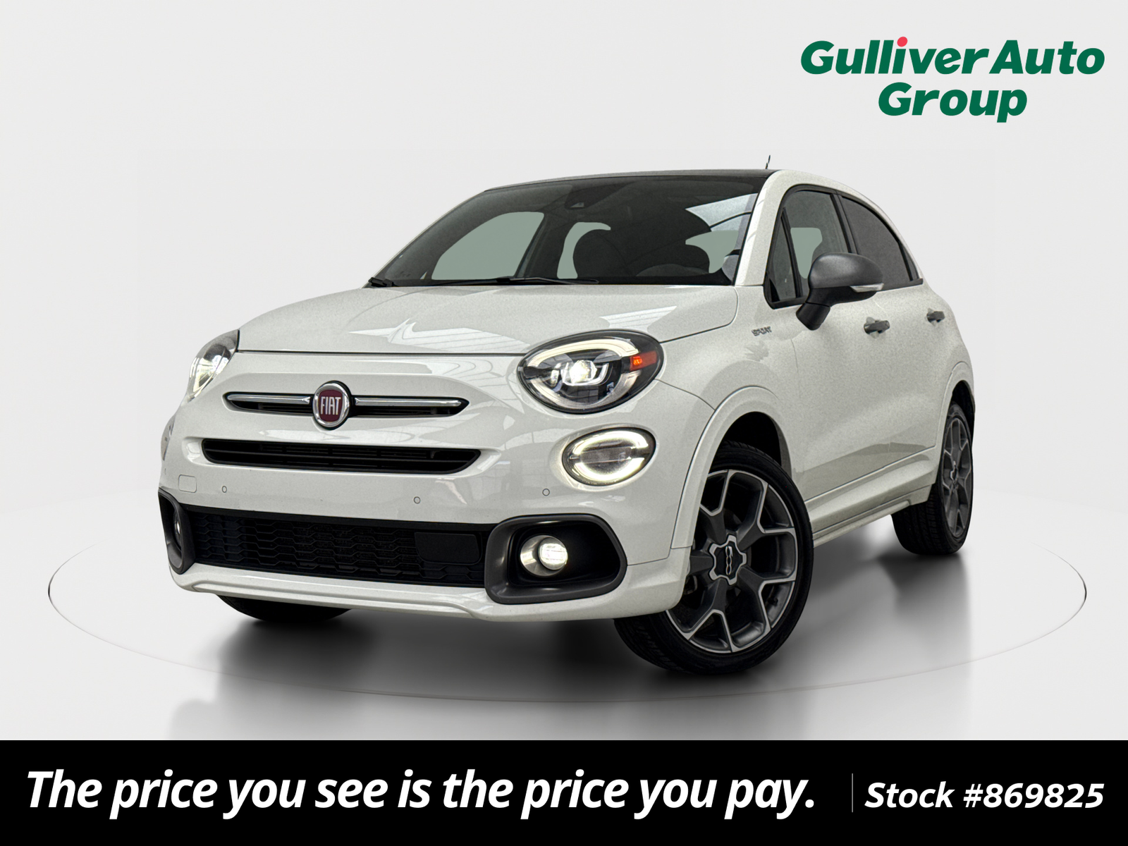 Bianco Gelato (White Clearcoat) 2020 FIAT 500X SUV / Crossover All-Wheel Drive 9-Speed Automatic
