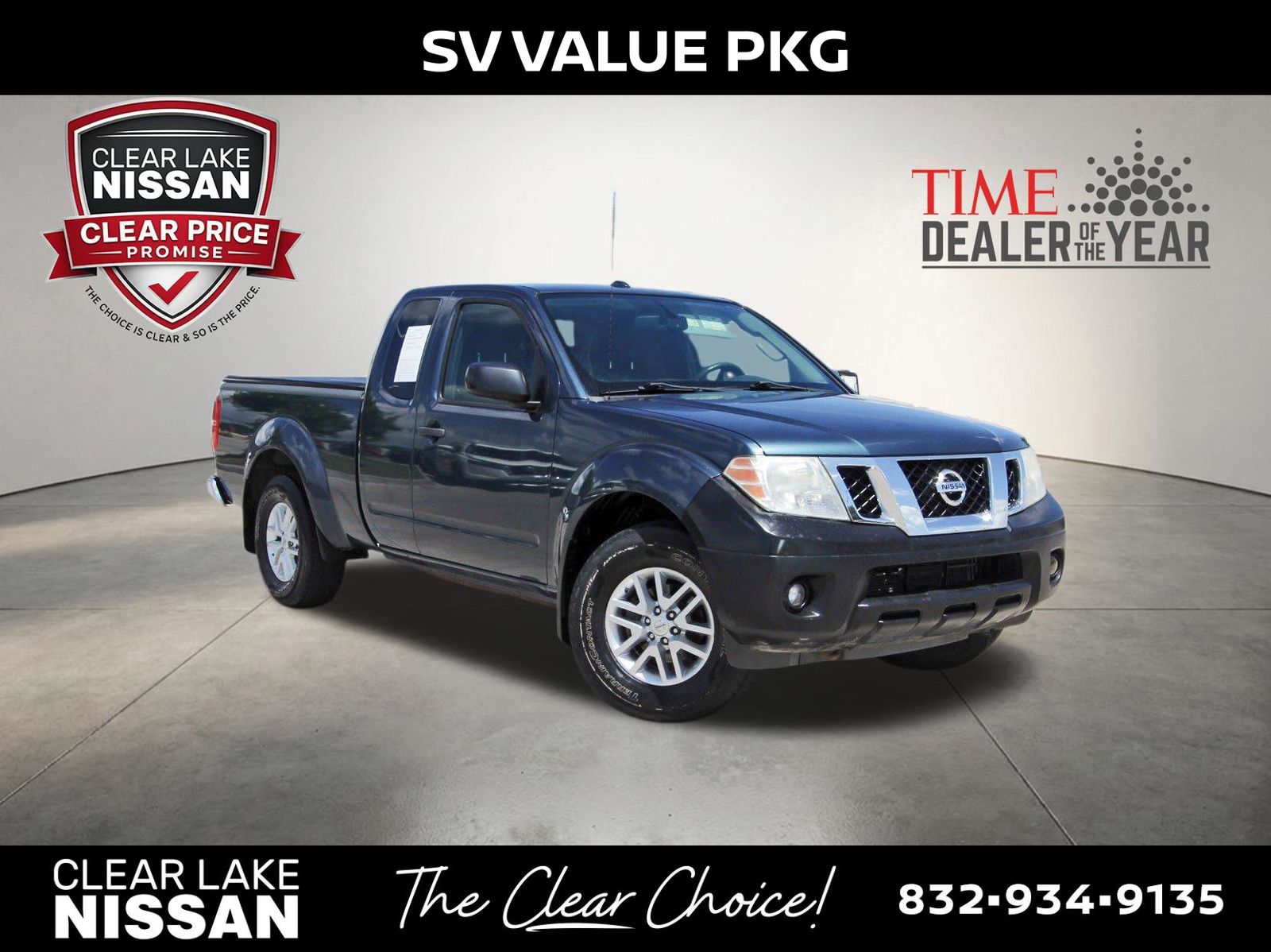 Gray (Graphite Blue) 2014 Nissan Frontier Pickup Truck Four-Wheel Drive 5-Speed Automatic Overdrive