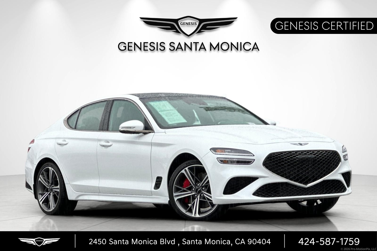 Uyuni White 2025 Genesis G70 3.3T Sport Advanced RWD Sedan Rear-Wheel Drive 8-Speed Automatic