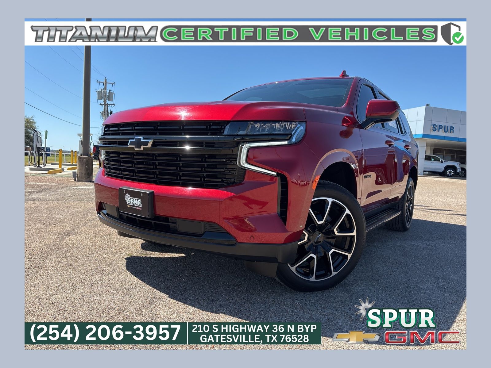 Radiant Red Tintcoat 2023 Chevrolet Tahoe RST 4WD SUV / Crossover Four-Wheel Drive