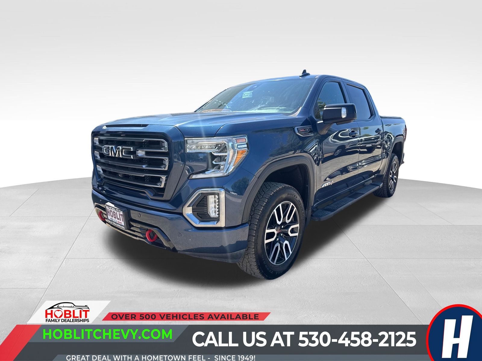 Pacific Blue Metallic 2019 GMC Sierra 1500 Pickup Truck Four-Wheel Drive Automatic