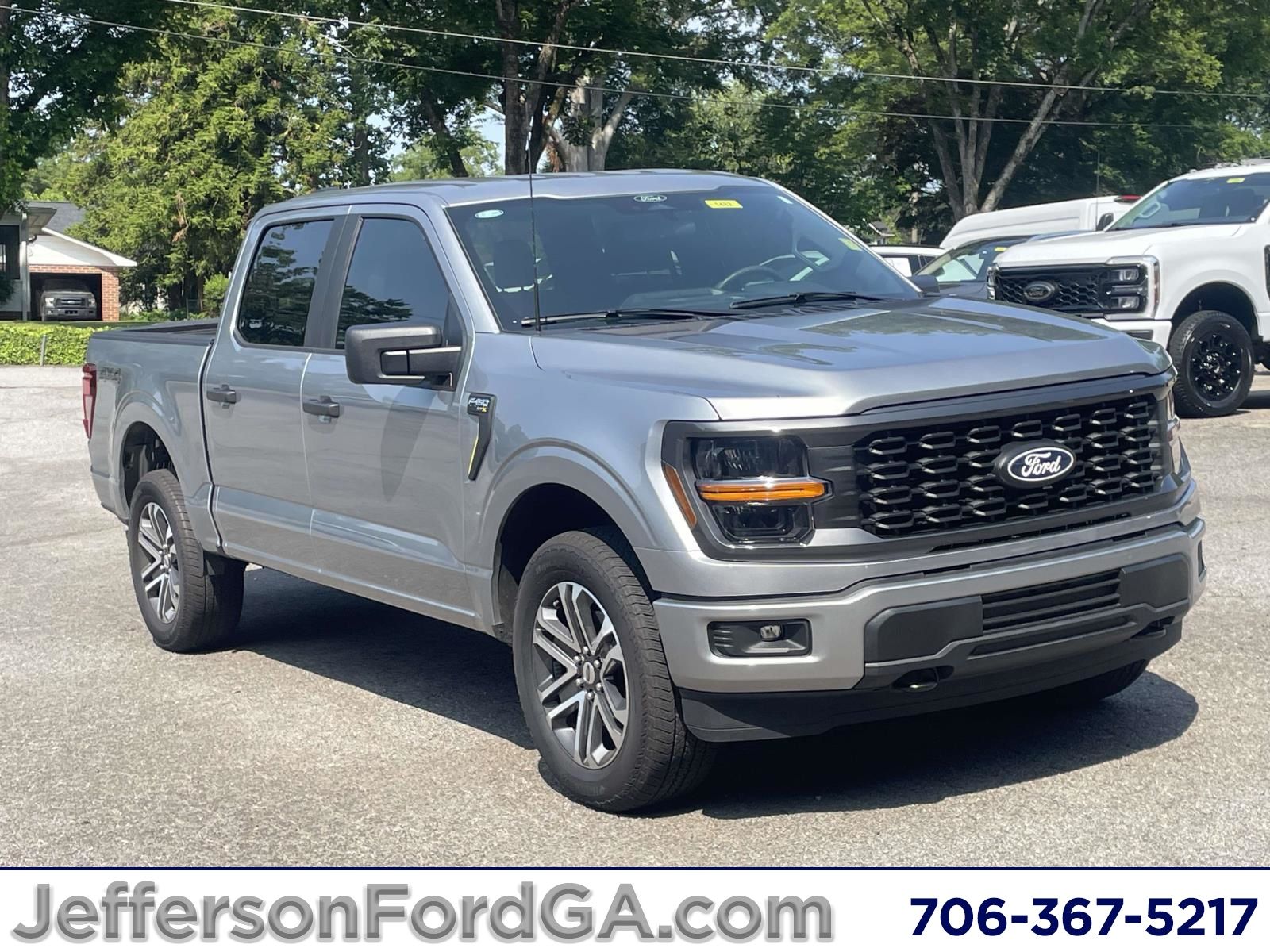 Silver Metallic 2025 Ford F-150 Pickup Truck Four-Wheel Drive Automatic