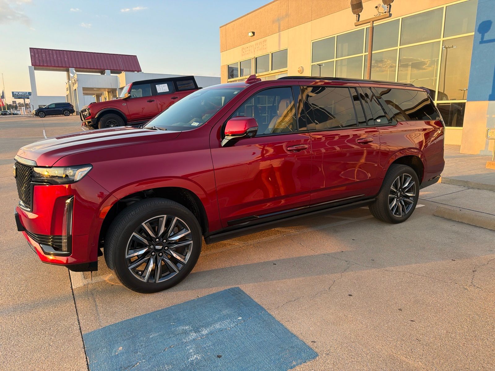 Radiant Red Tintcoat 2024 Cadillac Escalade ESV SUV / Crossover Four-Wheel Drive Automatic