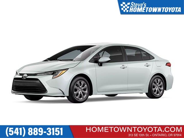 Pearl 2026 Toyota Corolla LE FWD Sedan Front-Wheel Drive Continuously Variable Transmission