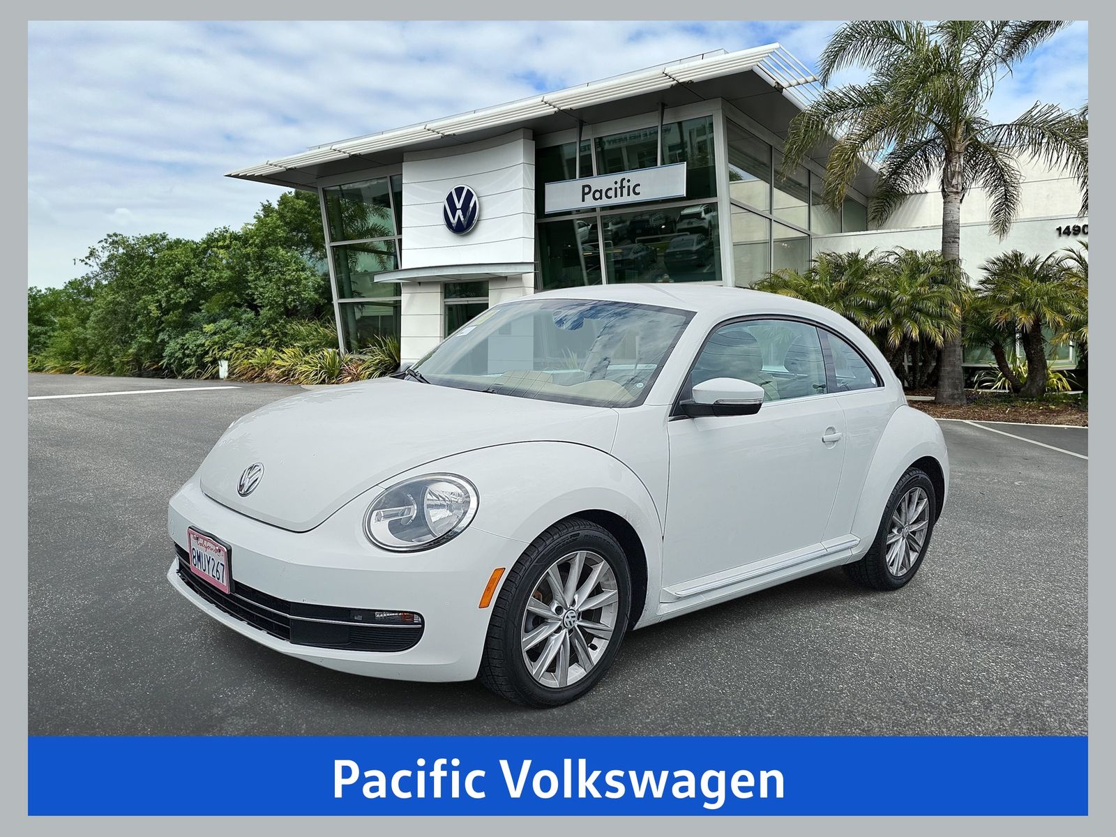 Pure White 2015 Volkswagen Beetle Hatchback Front-Wheel Drive 6-Speed Dual Clutch