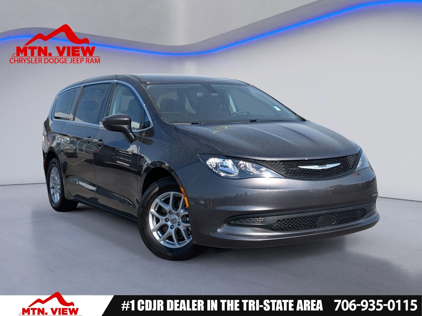 Gray (Granite Crystal Metallic Clearcoat) 2022 Chrysler Voyager LX FWD Minivan Front-Wheel Drive 9-Speed Automatic