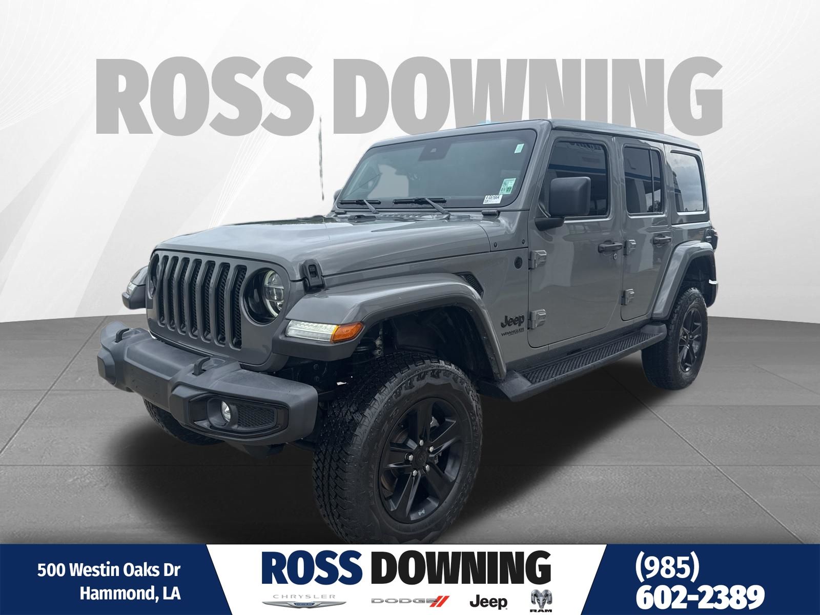 Sting-Gray Clearcoat 2022 Jeep Wrangler Unlimited Sahara Altitude 4WD SUV / Crossover Four-Wheel Drive 8-Speed Automatic